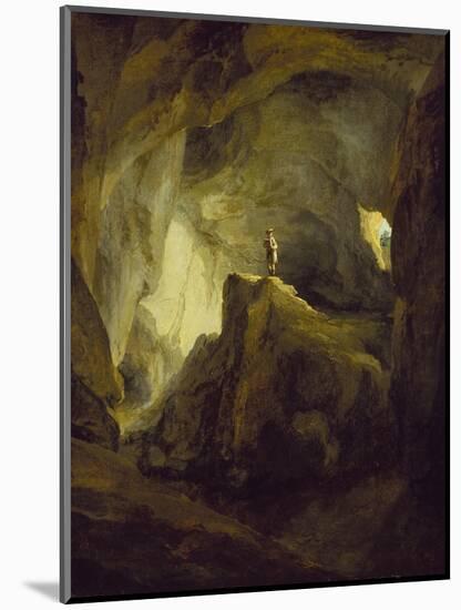 The Interieur of the Baerenhoehle Near Welschenrohr, C. 1777-Caspar Wolf-Mounted Giclee Print