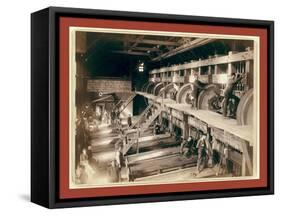 The Interior. Clean Up Day at the Deadwood Terra Gold Stamp Mill-John C. H. Grabill-Framed Stretched Canvas