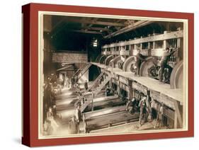 The Interior. Clean Up Day at the Deadwood Terra Gold Stamp Mill-John C. H. Grabill-Stretched Canvas