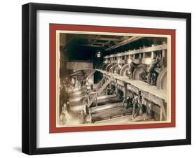 The Interior. Clean Up Day at the Deadwood Terra Gold Stamp Mill-John C. H. Grabill-Framed Giclee Print