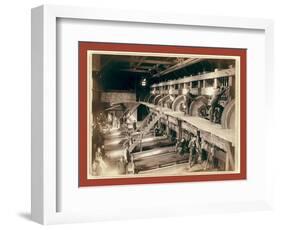 The Interior. Clean Up Day at the Deadwood Terra Gold Stamp Mill-John C. H. Grabill-Framed Giclee Print