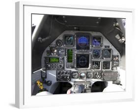 The Interior Cockpit of an Iraqi Air Force T-6 Texan Trainer Aircraft-null-Framed Photographic Print