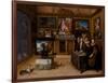 The Interior of A Collector's Cabinet with Justus Lipsius and Two Conslefhebbers, 16Th-17Th Century-Frans II the Younger Francken-Framed Giclee Print