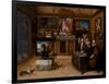 The Interior of A Collector's Cabinet with Justus Lipsius and Two Conslefhebbers, 16Th-17Th Century-Frans II the Younger Francken-Framed Giclee Print