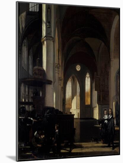 The Interior of a Gothic Church, C.1650-Emanuel de Witte-Mounted Giclee Print