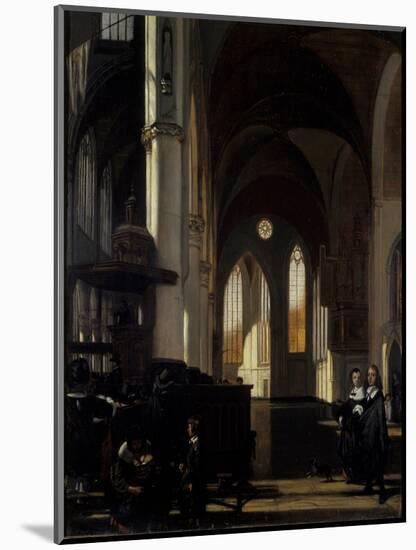 The Interior of a Gothic Church, C.1650-Emanuel de Witte-Mounted Giclee Print