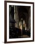 The Interior of a Gothic Church, C.1650-Emanuel de Witte-Framed Giclee Print