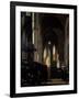 The Interior of a Gothic Church, C.1650-Emanuel de Witte-Framed Giclee Print