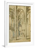 The Interior of a Gothic Church-null-Framed Giclee Print