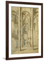 The Interior of a Gothic Church-null-Framed Giclee Print