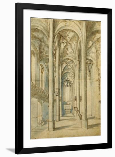 The Interior of a Gothic Church-null-Framed Giclee Print