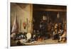 The Interior of a Guardroom, C.1640S-David Teniers the Younger-Framed Giclee Print