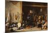 The Interior of a Guardroom, C.1640S-David Teniers the Younger-Mounted Giclee Print