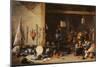 The Interior of a Guardroom, C.1640S-David Teniers the Younger-Mounted Giclee Print
