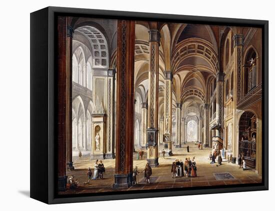 The Interior of a Renaissance Cathedral-Christian Stocklin-Framed Stretched Canvas