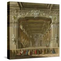 The Interior of a Theatre, Early 18th C-null-Stretched Canvas