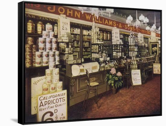 The Interior of an Edwardian Grocery-null-Framed Stretched Canvas