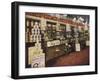 The Interior of an Edwardian Grocery-null-Framed Photographic Print