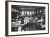 The Interior of Billingsgate Market Showing Fishmongers and their Stalls, London, C1918-null-Framed Giclee Print