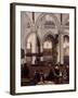 The Interior of Oude Kerk, Amsterdam, c.1660-Emanuel de Witte-Framed Giclee Print