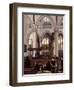 The Interior of Oude Kerk, Amsterdam, c.1660-Emanuel de Witte-Framed Premium Giclee Print