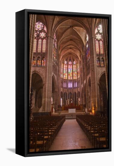 The Interior of Saint Denis Basilica in Paris, France, Europe-Julian Elliott-Framed Stretched Canvas