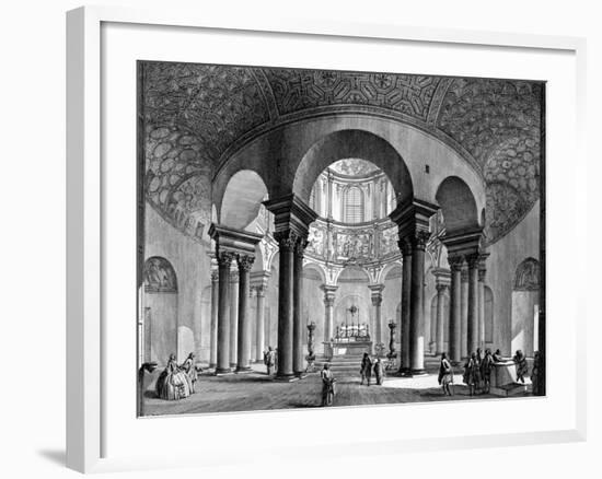 The Interior of Santa Costanza, from the 'Views of Rome' Series, 1758-Giovanni Battista Piranesi-Framed Giclee Print