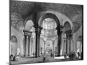 The Interior of Santa Costanza, from the 'Views of Rome' Series, 1758-Giovanni Battista Piranesi-Mounted Giclee Print