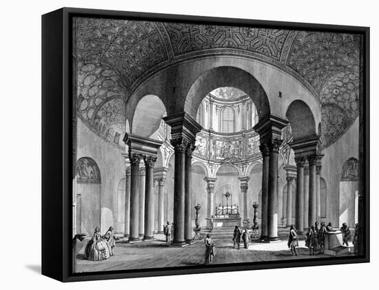 The Interior of Santa Costanza, from the 'Views of Rome' Series, 1758-Giovanni Battista Piranesi-Framed Stretched Canvas