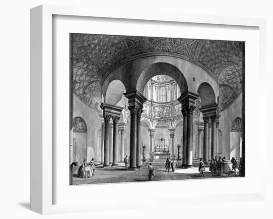 The Interior of Santa Costanza, from the 'Views of Rome' Series, 1758-Giovanni Battista Piranesi-Framed Giclee Print