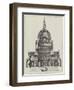 The Interior of St Paul's Cathedral, Showing Sir Christopher Wren's Projected Decoration-null-Framed Giclee Print