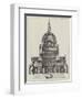 The Interior of St Paul's Cathedral, Showing Sir Christopher Wren's Projected Decoration-null-Framed Giclee Print