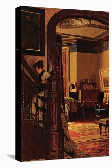 The Interior of the Artist's Home-Eastman Johnson-Stretched Canvas