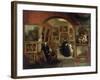 The Interior of the British Institution Gallery, 1829-John Scarlett Davis-Framed Giclee Print