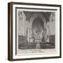 The Interior of the Chapel at Weybridge, Where the Funeral of the Comte De Paris Took Place-null-Framed Giclee Print