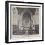 The Interior of the Chapel at Weybridge, Where the Funeral of the Comte De Paris Took Place-null-Framed Giclee Print