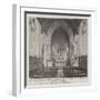 The Interior of the Chapel at Weybridge, Where the Funeral of the Comte De Paris Took Place-null-Framed Giclee Print