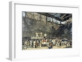 The Interior of the Fives Court, Engraved by Charles Turner, 1818-T. Blake-Framed Giclee Print