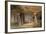 The Interior of the Great Cave, Elephanta, Bombay, 19th Century (Pencil, W/C)-Thomas J. Rawlins-Framed Giclee Print