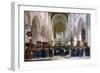 The Interior of the Grote Kerk, Haarlem, 1673-Gerrit Berckheyde-Framed Giclee Print