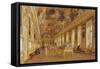 The Interior of the Louvre, the Galerie d'Apollon-Victor Duval-Framed Stretched Canvas