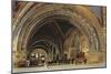 The Interior of the Lower Basilica of St. Francis of Assisi, 1839 (W/C and Gouache with Gum Arabic)-Thomas Hartley Cromek-Mounted Giclee Print