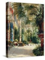 The Interior of the Palm House, 1832-1833-Carl Blechen-Stretched Canvas