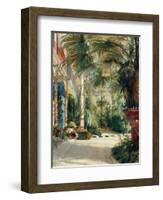 The Interior of the Palm House, 1832-1833-Carl Blechen-Framed Giclee Print