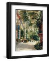 The Interior of the Palm House, 1832-1833-Carl Blechen-Framed Giclee Print