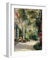 The Interior of the Palm House, 1832-1833-Carl Blechen-Framed Giclee Print