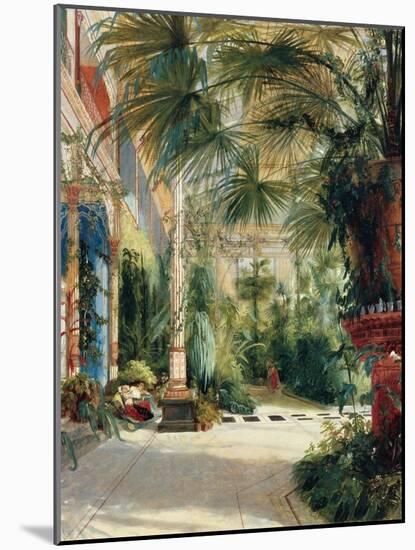 The Interior of the Palm House, 1832-1833-Carl Blechen-Mounted Giclee Print