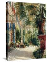 The Interior of the Palm House. 1832-Carl Blechen-Stretched Canvas