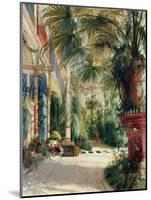 The Interior of the Palm House. 1832-Carl Blechen-Mounted Giclee Print