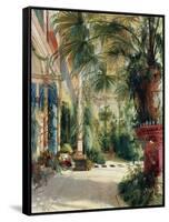 The Interior of the Palm House. 1832-Carl Blechen-Framed Stretched Canvas